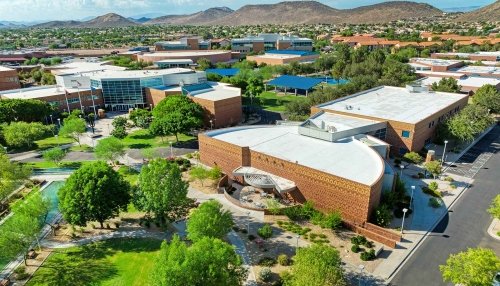 Aerial view of Glendale campus.