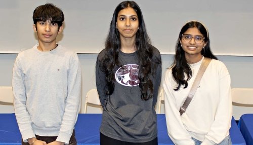 AZ Regional Brain Bee top 3 high school winners.