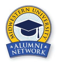 Midwestern University Alumni Network logo.