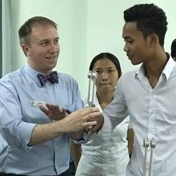 Jason Radke attends mission trip to Cambodia as part of Project Helping Hands.